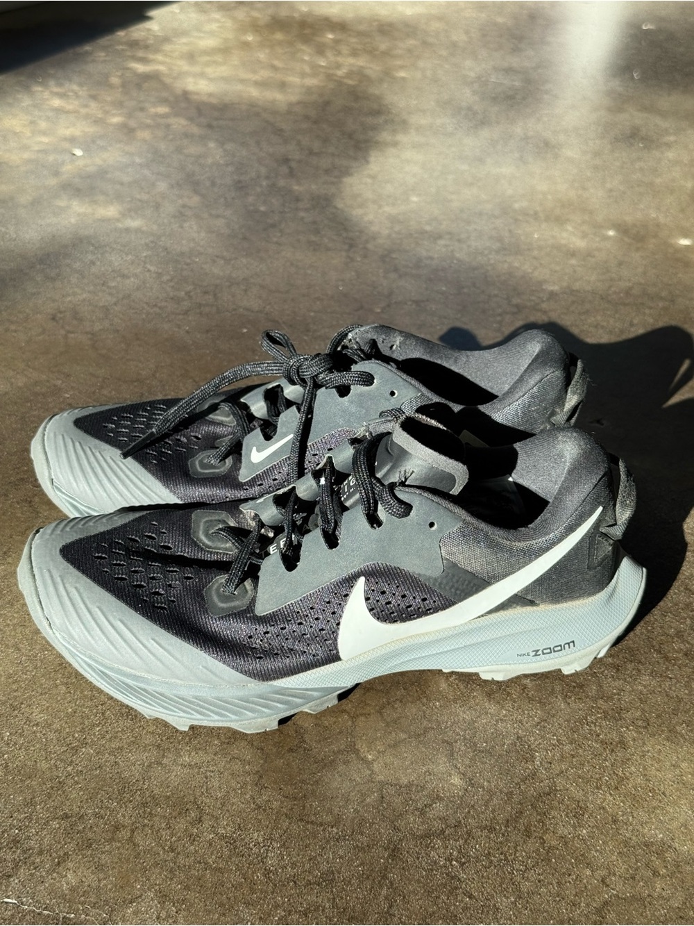 Nike Air Zoom Terra Kiger 6 in the sleek "Off Noir / Black / Spruce Aura"